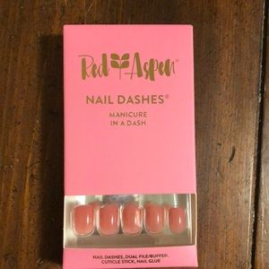 Red Aspen Nail Dashes in Sweet Pink Cupcakes
